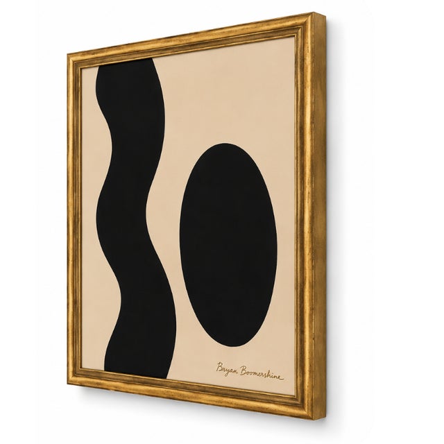 Mid-Century Modern Drift & Stone Painting Framed, by Bryan Boomershine For Sale - Image 3 of 9
