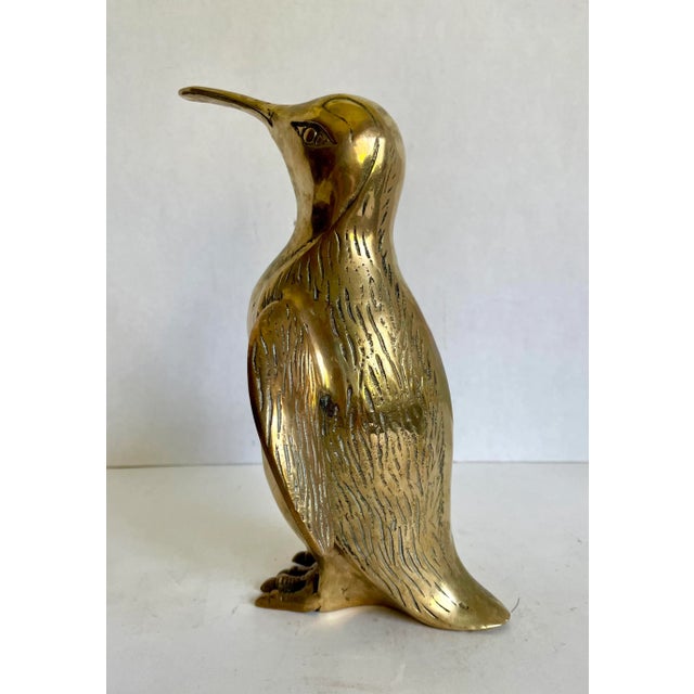 Early 20th Century Standing Brass Penguin Figure For Sale - Image 9 of 11