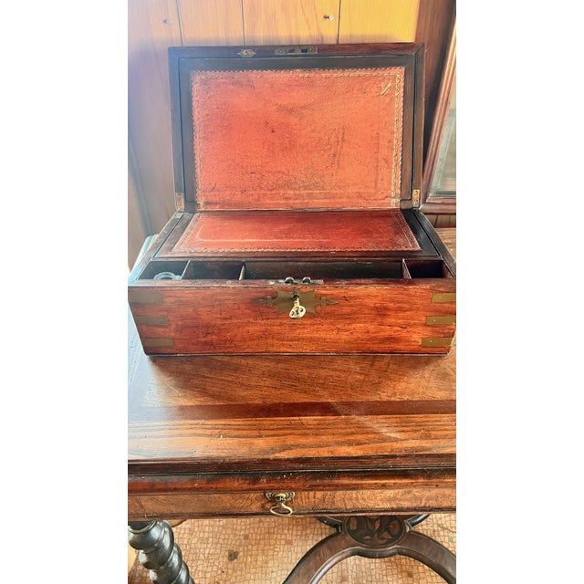 Restored Rosewood Writing Box Circa 1900 For Sale In Boston - Image 6 of 12