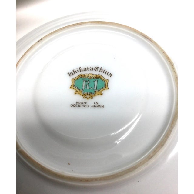 Vintage Ishihara 8 Piece Porcelain Tea Set Occupied Japan For Sale In Portland, ME - Image 6 of 13