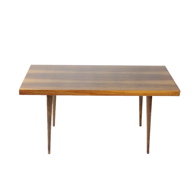 Long Coffee Table in Walnut from Mier, Czechoslovakia, 1965 For Sale