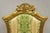 Late 20th Century Vintage French Louis XV Style Gold Giltwood Carved Boudoir Side Chairs - A Pair For Sale - Image 4 of 10