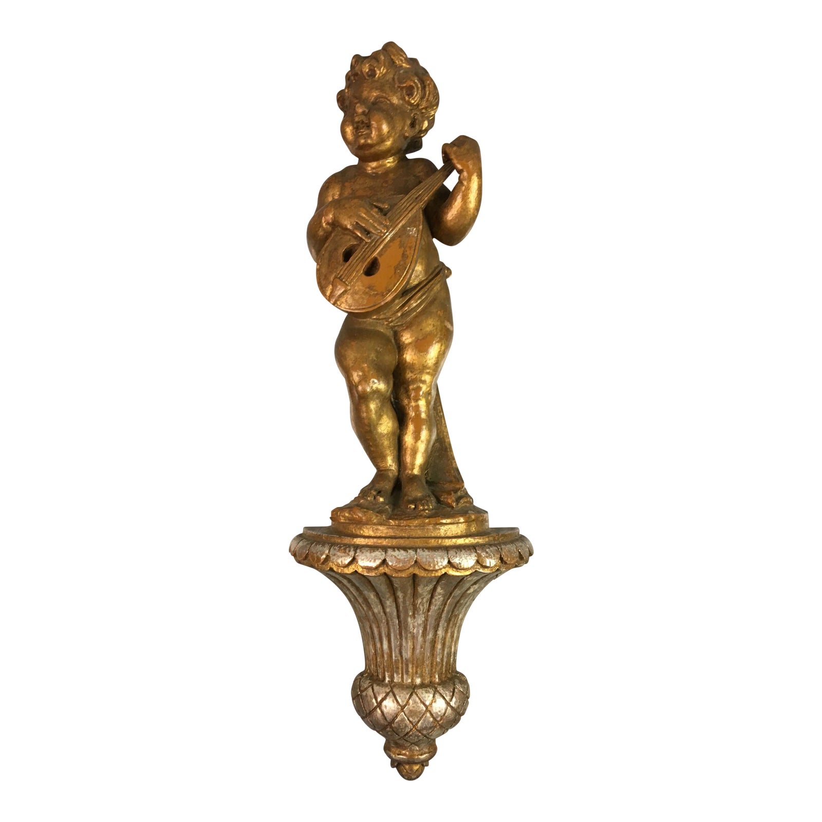 1950s Vintage Metallic Cherub Wall Hanging Chairish