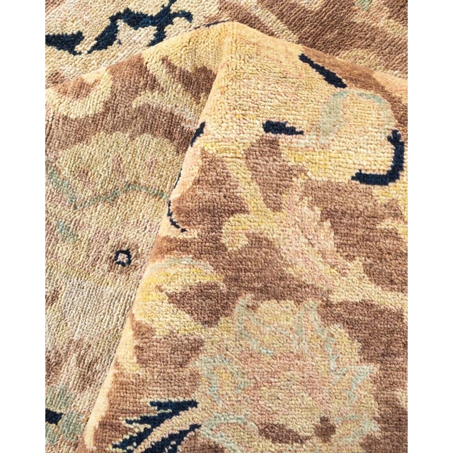 Textile Eclectic, One-of-a-Kind Hand-Knotted Area Rug - Brown, 6' 1" x 9' 1" For Sale - Image 7 of 8