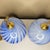 Vintage Blue Swirled Hand Blown Pendants - a Pair For Sale In Austin - Image 6 of 9