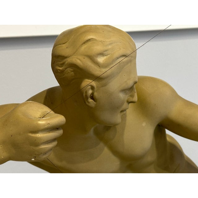 Melani, Large Art Deco Archer Sculpture, 1930, Plaster For Sale - Image 4 of 18