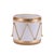 2020s Metal Drum Containers withGold Rope Detail (Set of 3) For Sale - Image 5 of 5