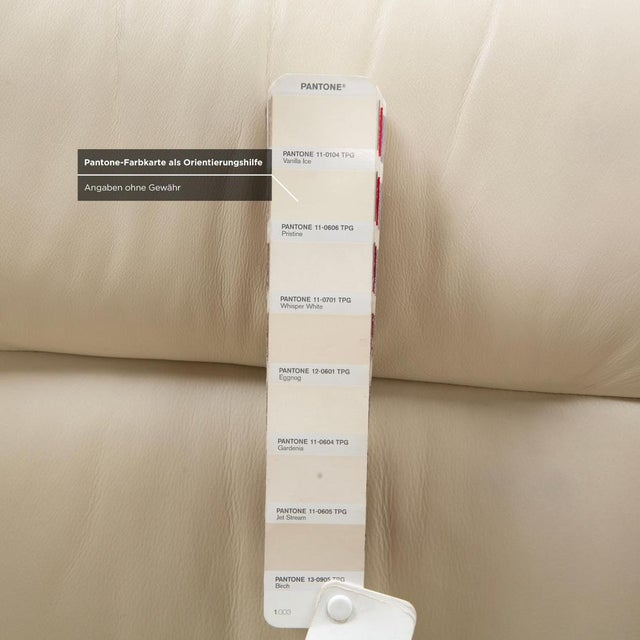 Set of Sunrise Leather Recliner Chair with Ottoman from Stressless For Sale - Image 10 of 18