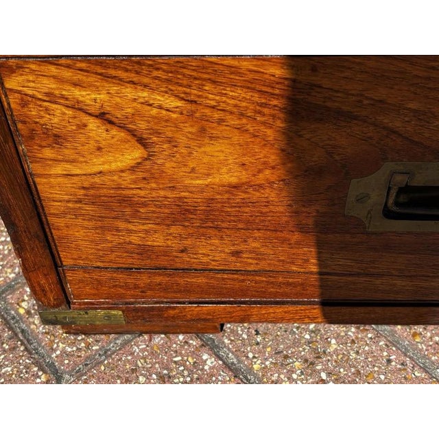 Brass Bound Campaign Chest For Sale - Image 11 of 13
