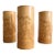 1970s New Old Stock Hand-Carved Bamboo Pagoda Asian Bud Vases — Set of 3 For Sale