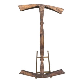 18th / 19th Century Scandinavian Collapsible Hand Reel (Haspel) - Primitive Folk Art Textile Tool / Niddy Noddy For Sale