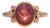 4.6Ct Star Ruby Ring With Earth-Mined Diamond Accents: Solid 14k Gold, 10x8mm For Sale
