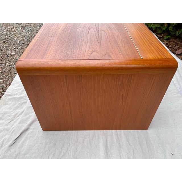 Mid 20th Century Mid 20th Century Danish Modern Teak Rounded Chest Trunk For Sale - Image 5 of 9
