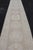 Textile Long Soft Oushak Runner With Sand Field and Pale Green and Blue Accents For Sale - Image 7 of 12