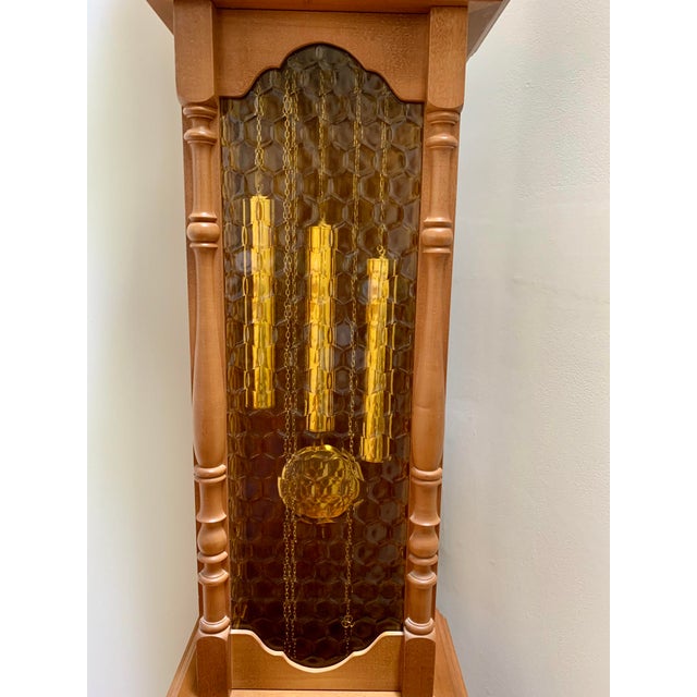 Vintage 1970s German Grandfather Clock For Sale - Image 4 of 15