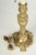 French, 19th century, serpentine form, Louis XV style taper holders with scrolling floral decorations ending on tri-...