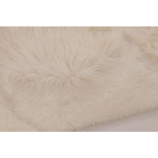 Contemporary Rug & Kilim’s Sheepskin Multi-Pelt Fur Rug in Cream White Tones For Sale - Image 3 of 8