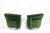 Thayer Coggin Milo Baughman Tilt Swivel Lounge Chairs in Plush Green Mohair, 1970s For Sale - Image 4 of 12