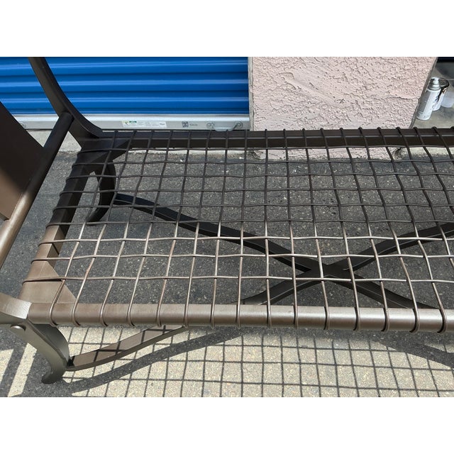 Klismos-Style Chaise Lounge With Expresso Finish For Sale - Image 9 of 13