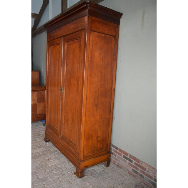Antique Oak Louis Philippe Cabinet For Sale - Image 7 of 10