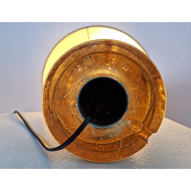 Vintage Resin and Copper Lamp, 1970s For Sale - Image 10 of 12