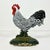 Rustic 1950s Vintage Americana Arts & Crafts Cast Iron Rooster Doorstop For Sale - Image 3 of 12