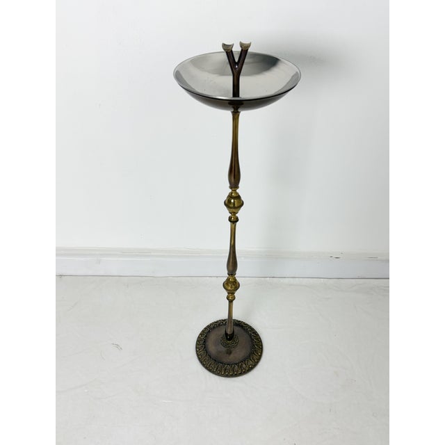 Mid-Century Modern Floor Ashtray in Brass, 1950s For Sale - Image 12 of 12