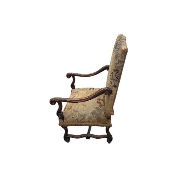 Late 19th Century French Walnut Louis XIII Style Armchair For Sale - Image 11 of 12