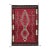Modern Southwestern Navajo-Style Handmade Wool Area Rug in Crimson and Obsidian For Sale