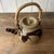 Large Vintage Japanese Inspired Teapot with Brown Drip Glaze Decoration and Cane Handle, 1960s For Sale - Image 4 of 9