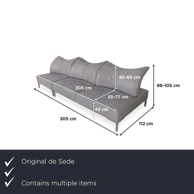 with the DS-112 set, consisting of a three-seater sofa and matching ottoman, you bring two perfectly coordinated pieces...