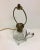 Antique Greek Key Pressed Glass Electrified Oil Lamp For Sale - Image 4 of 12