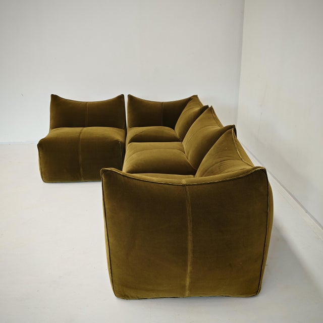 Olive Le Bambole Modular Sofa by Mario Bellini for B&B Italia, 1978, Set of 4 For Sale - Image 8 of 18