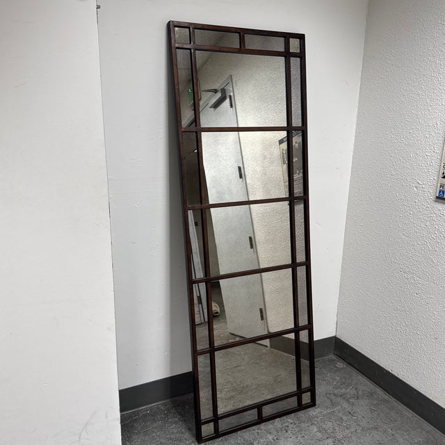 Industrial Uttermost Atticus Leaner/ Wall Mirror For Sale - Image 3 of 12