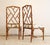 Wood Mid-Century Faux Bamboo Chairs from GP & J Baker, 1970s, Set of 2 For Sale - Image 7 of 8
