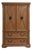 Stanley Furniture Coronation Traditional Cherry/Pecan Armoire Cabinet For Sale