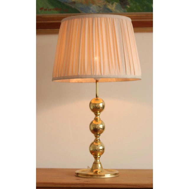 Brass Bobbin Table Lamp, 1970s, Set of 2 For Sale - Image 11 of 18