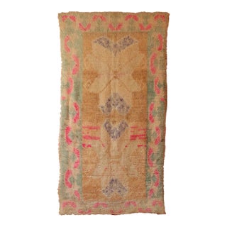 1980s Moroccan Handknotted Rug - 5'3" X 10'1" Ft For Sale