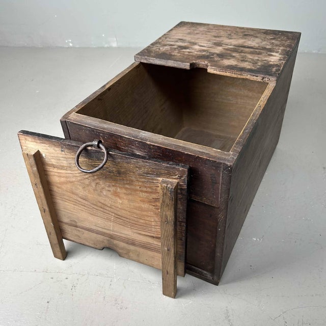 Antique Wooden Zenibako Temple Offering Box, 1890s For Sale - Image 9 of 14