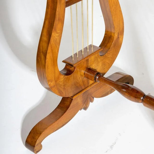Biedermeier Lyre Worktable, 1820s For Sale - Image 3 of 8