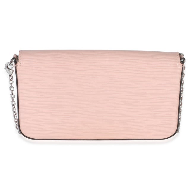 2010s Pink Epi Leather Felicie Pochette For Sale - Image 5 of 9