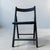 1990s Scandinavian Black Wood and Rattan Folding Chair from Ikea / Eno, Ukraine, 1993 For Sale - Image 5 of 18