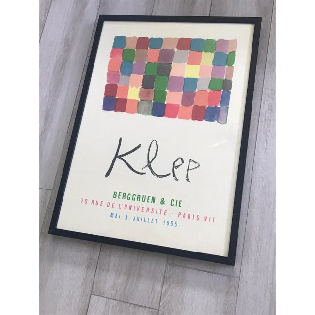 Original Exhibition Poster Paul Klee, Berggruen and Cie, Paris 1955. This poster is an original print, not a reproduction....