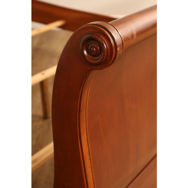 Ethan Allen Medallion Collection Cherry Queen Sleigh Bed For Sale - Image 15 of 18