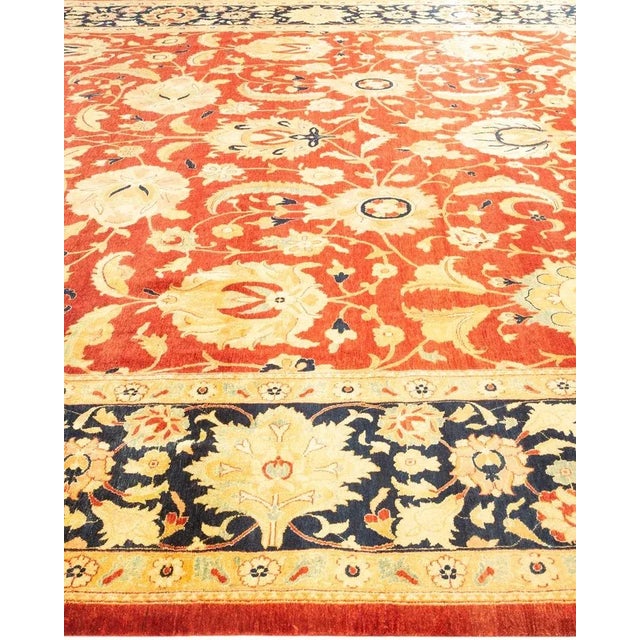 Solo Rugs Mogul, One-of-a-Kind Hand-Knotted Area Rug in Orange, 10' 2" x 14' 4" For Sale - Image 4 of 8