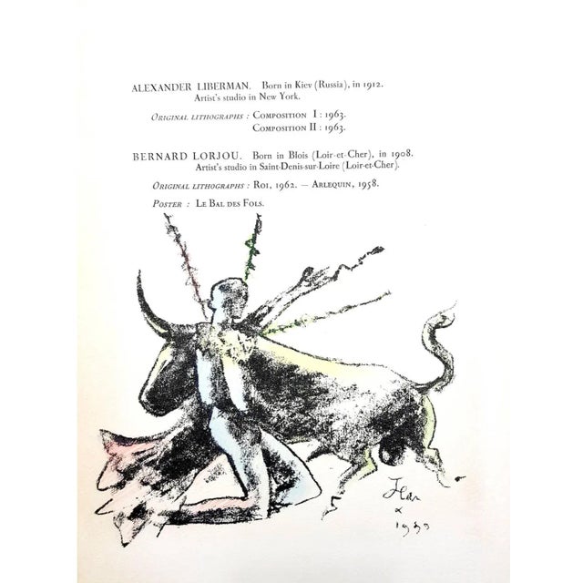 Black Jean Cocteau - Morlot - Original Lithograph 1964 For Sale - Image 8 of 8