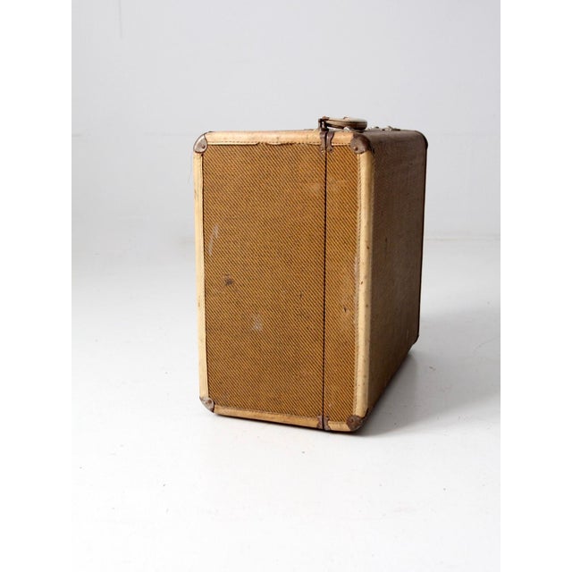 Vintage Square Suitcase For Sale - Image 14 of 15