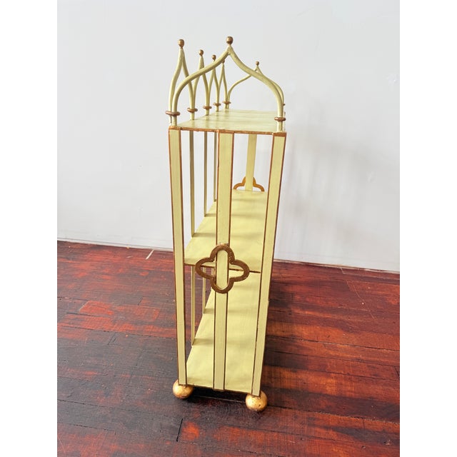 1990s Hollywood Regency, Mid Century Style Tole Étagère, Brugar Design New York For Sale - Image 5 of 10