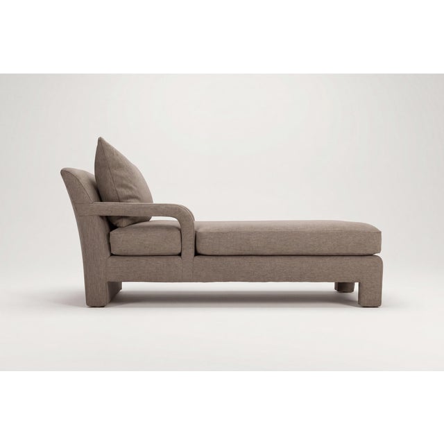 Textile John Mascheroni Chaise Lounge for Swaim For Sale - Image 7 of 11