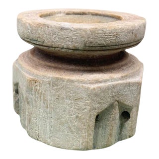 Vintage Indian Seed Extractor Candle Holder For Sale